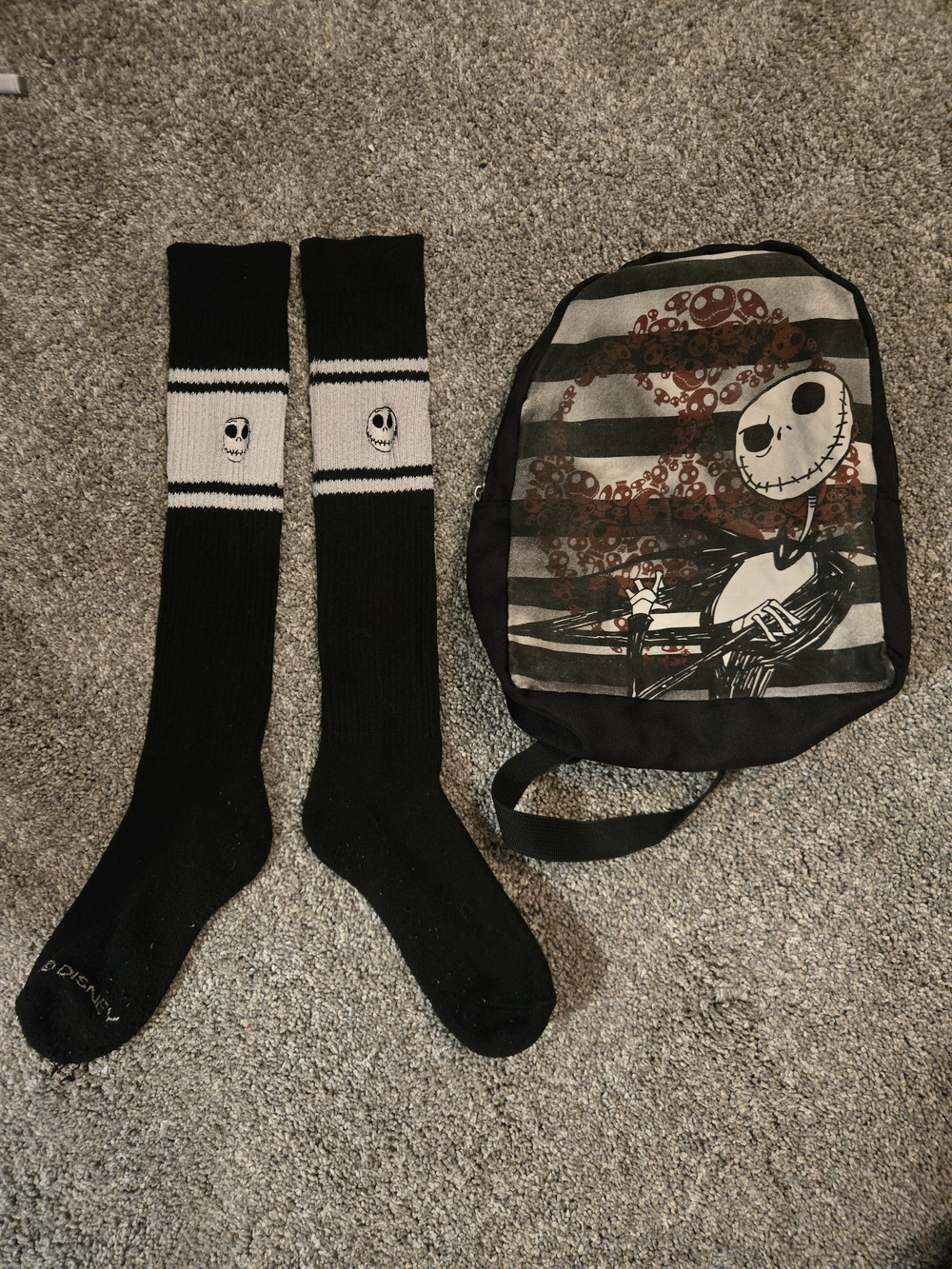 Nightmare Before Christmas - Jack Skellington Mini Backpack And Long Socks